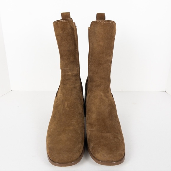 Steve Madden Brown Suede Leather Argent Chelsea Boots - Picture 3 of 15